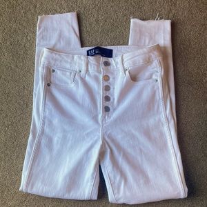 Gap high rise universal legging size 4 27 distressed